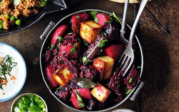 Beetroot and Tofu Curry