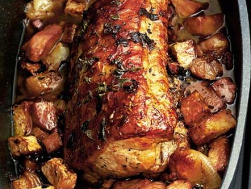 Pot-roasted Pork in White Wine and Herbs
