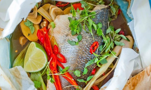 Thai Style Sea Bass En Papillote