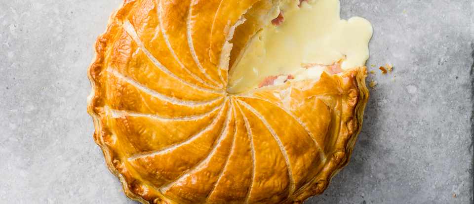 Puff Pastry Galette with Ham and Cheese